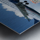 US Airways plane lands at Princess Juliana airport St Martin Metal print