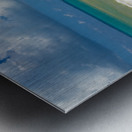 Reclining chairs and umbrella on Baie Rouge Metal print