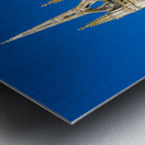 Unusual tower crown spire in Faversham Kent Metal print