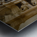 Interior of St Mary Church Swinbrook Metal print