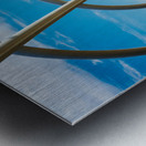 Pedestrian Bridge across canal in Yards Park Metal print