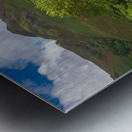 Old stone farm building in Lake District Metal print