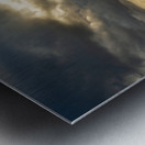 Stormy clouds over Castlerigg Stone Circle near Keswick Impression metal