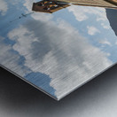 Old stone church in Buttermere Village Metal print