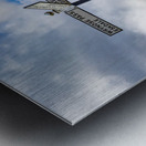 Langdale sign in english lake district Impression metal