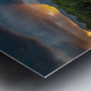 Sunset at Loughrigg Tarn in Lake District Metal print