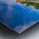 Old cotswold stone house in Ilmington Metal print