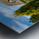 Old cotswold stone house in Icomb Metal print