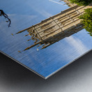 Church and gateway in Chipping Campden Metal print