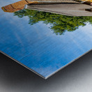 Old cotswold stone house in Ilmington Metal print