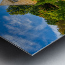 Old cotswold stone house in Ilmington Metal print