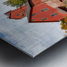 Old Red Mill in Jericho Vermont during the fall Metal print