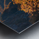 Aerial view of Smugglers Notch with fall trees in Vermont Metal print