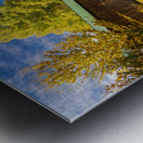 Montgomery covered bridge near Waterville in Vermont Impression metal