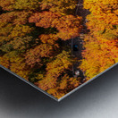 Aerial view of hairpin bend in Smugglers Notch Metal print