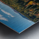 Saranac river flows through multi-colored fall landscape in Adir Metal print