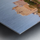 Reflections of Market Street bridge in the Susquehanna river Metal print