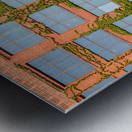 Modern Chicago office covered with plants Metal print