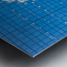 Reflection of offices in Chicago windows Metal print