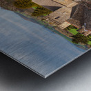 Stokesay Castle in Shropshire on cloudy day Impression metal