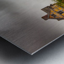 Graveyard by Stokesay castle in Shropshire Metal print