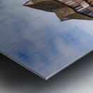 Stokesay Castle in Shropshire surrounded by hedge Metal print