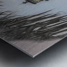 Charcoal Cape Florida lighthouse  Metal print