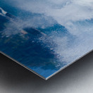 Powerful waves break at Lumahai Beach Kauai Metal print