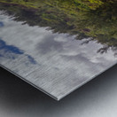 Aerial drone panorama of Lumahai Beach  Metal print