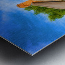 Oil paint cotswold stone house in Ilmington Metal print