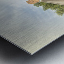 Faded cotswold stone house in Ilmington Metal print