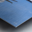 Space Shuttle Discovery flies over Washington DC Metal print