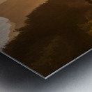 Misty sunset on Na Pali coastline Metal print