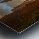 Manhattanhenge along 42nd street in NYC Metal print