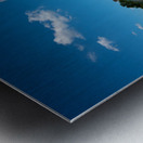 Point State Park Fountain in downtown Pittsburgh Impression metal