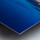 Heinz Field and Carnegie Science Center at night Metal print