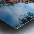 Side of Woodburn Hall at WVU Impression metal