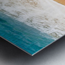 Kauai written in sandy beach Metal print