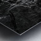 Storm erosion on tree roots at Kee beach Metal print