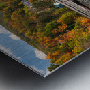 Marina and fall colors on Cheat Lake Morgantown Metal print