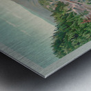 Restored painting of Buckhorn Wall and Cheat River Metal print