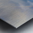 Panorama of Beagle channel with rainbow Metal print