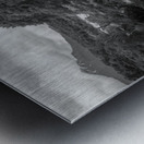 Petrohue falls and cascade by the Osorno volcano in Chile Impression metal