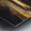 Golden sunset on a cruise on a calm Pacific ocean Metal print