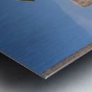 Narrow street in Al Shindagha district and museum in Dubai Metal print