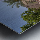 Dhow in Al Shindagha district and museum in Dubai Metal print