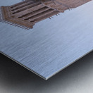 Traditional house in Al Shindagha district and museum in Dubai Metal print