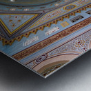 Interior of the dome in the Jumeirah Mosque open to visitors in  Metal print