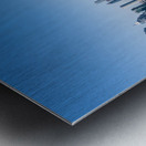 Offices and apartments of Dubai Business Bay with district behin Metal print