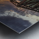 Steel girder bridge carries the bike walking trail over Deckers  Impression metal